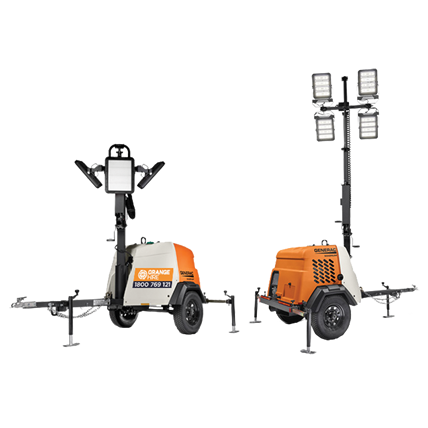 Orange Hire Portable Light Towers
